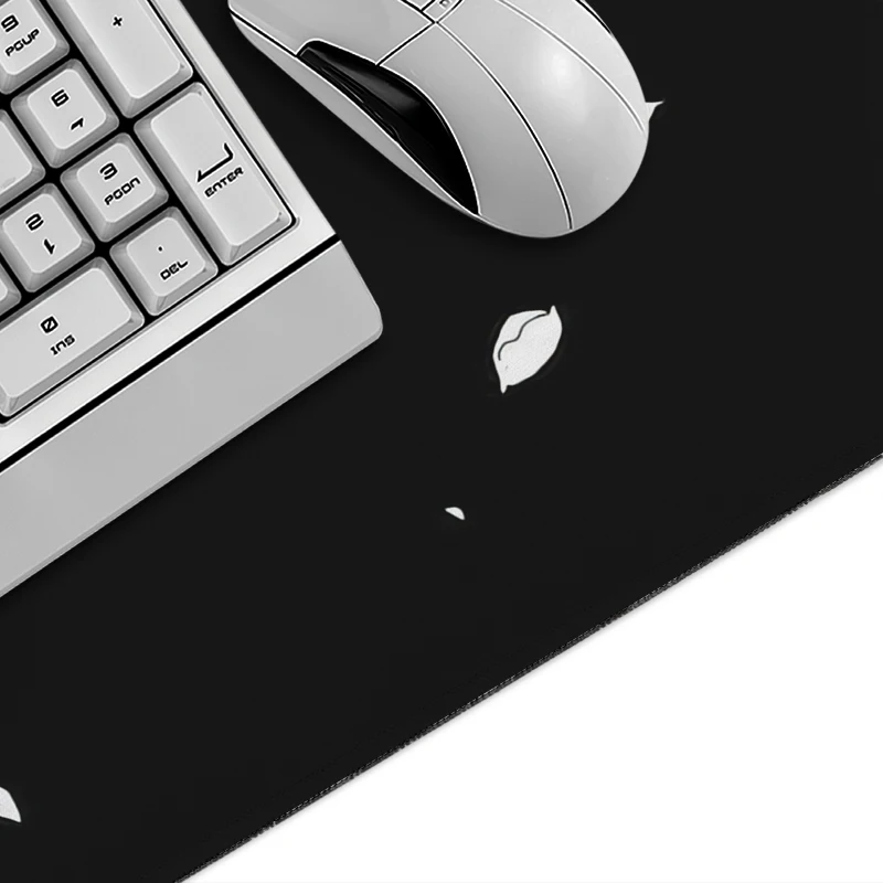 Mouse Pad Gaming Black And White Cherry Blossoms XL Computer New Custom Mousepad XXL Natural Rubber Office PC Desktop Mouse Pad
