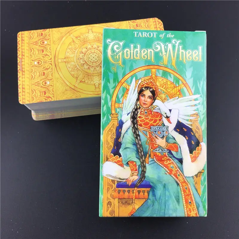 Tarot Of The Golden Wheel 78pcs Tarot Cards Deck Table Game Board Games Guidance Divination Fate Oracle English Party  Card