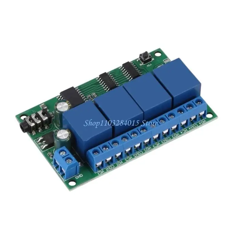 R6FF Flexible 4Channel DTMF Relays Controller AD22B04 DTMF Tone Decoders Relays for Remote Systems Device Management