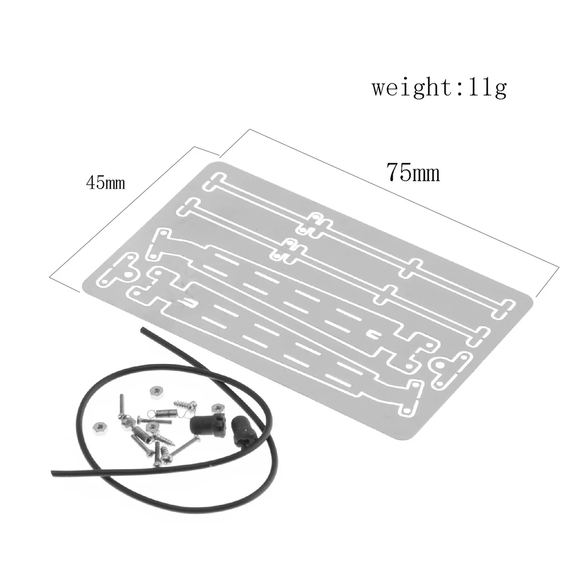 Metal Windshield Wiper Decoration for AXIAL 1/6 SCX6 JEEP RC Car Upgrade Parts Accessories BlackJAS