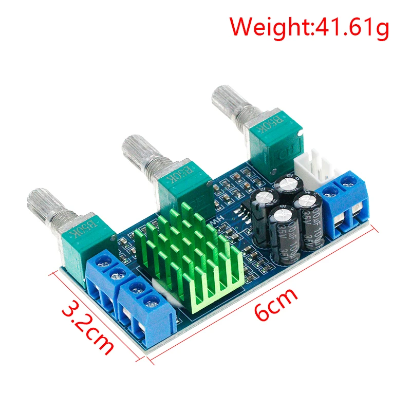 XH-M567 TPA3116D2 Dual-channel Stereo High Power Digital Audio Power Amplifier Board Audio Power Amplifier Board 80W*2