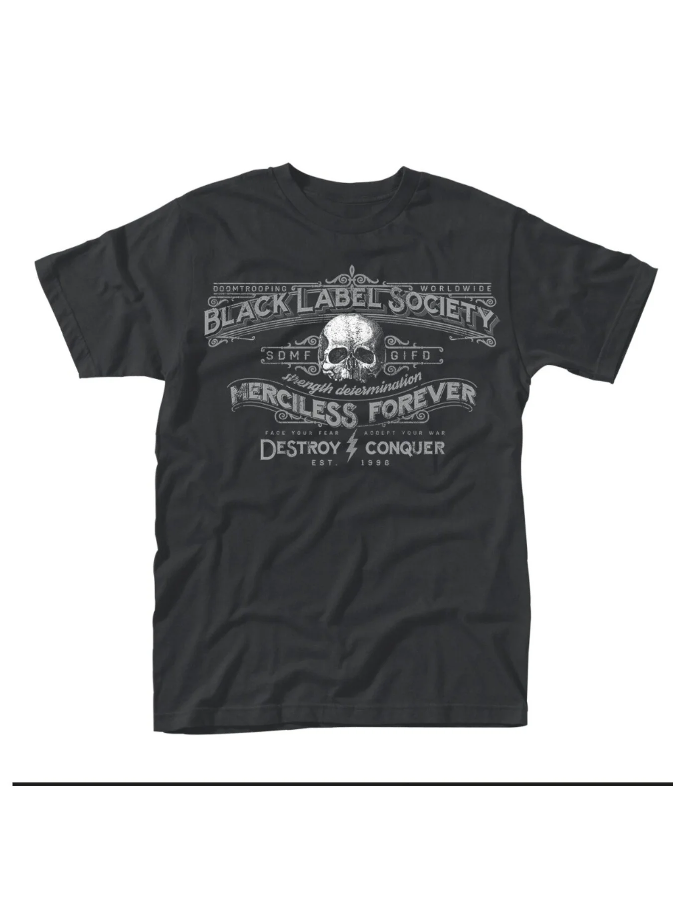 

'Merciless Forever' Graphic T-Shirt 100% Cotton O-Neck Short Sleeve Summer Casual Mens T-shirt Streetwear