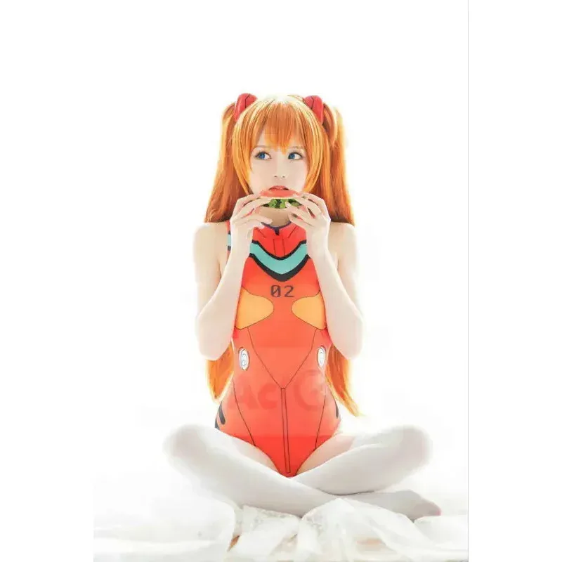 ملابس سباحة CyEVA OW D.VA ملابس سباحة بدون ظهر SUKUMIZU Asuka/AYANAMI/Makinami/SHINJI IKARI أدوات تنكرية M17