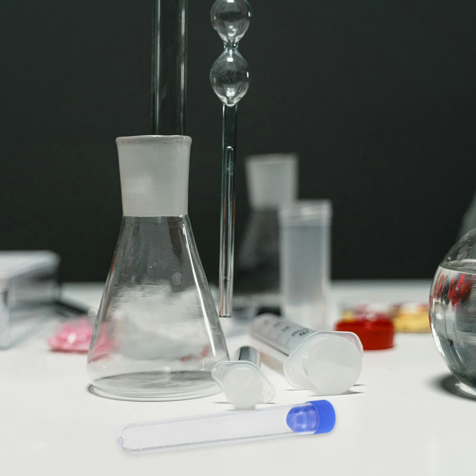 

50 Pcs Plastic Test Tube Sampling Liquid Clear Sample Tubes Mini Test-tube Bottle