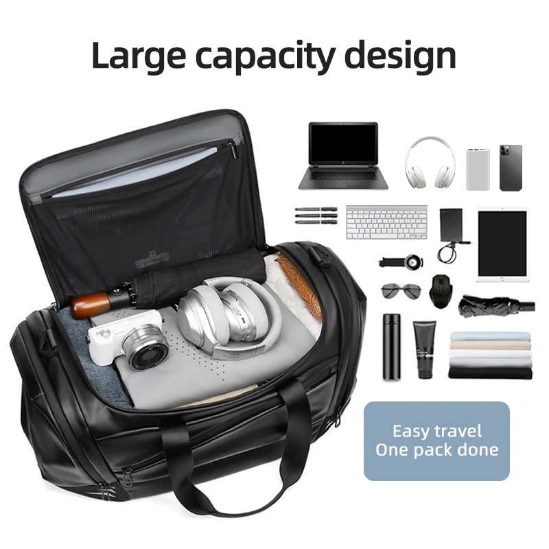 حقيبة سفر رياضية للرجال حقيبة كتف متعددة الوظائف حقيبة فصل جافة ورطبة للنساء حقيبة يد للياقة البدنية للسباحة وحقيبة أحذية