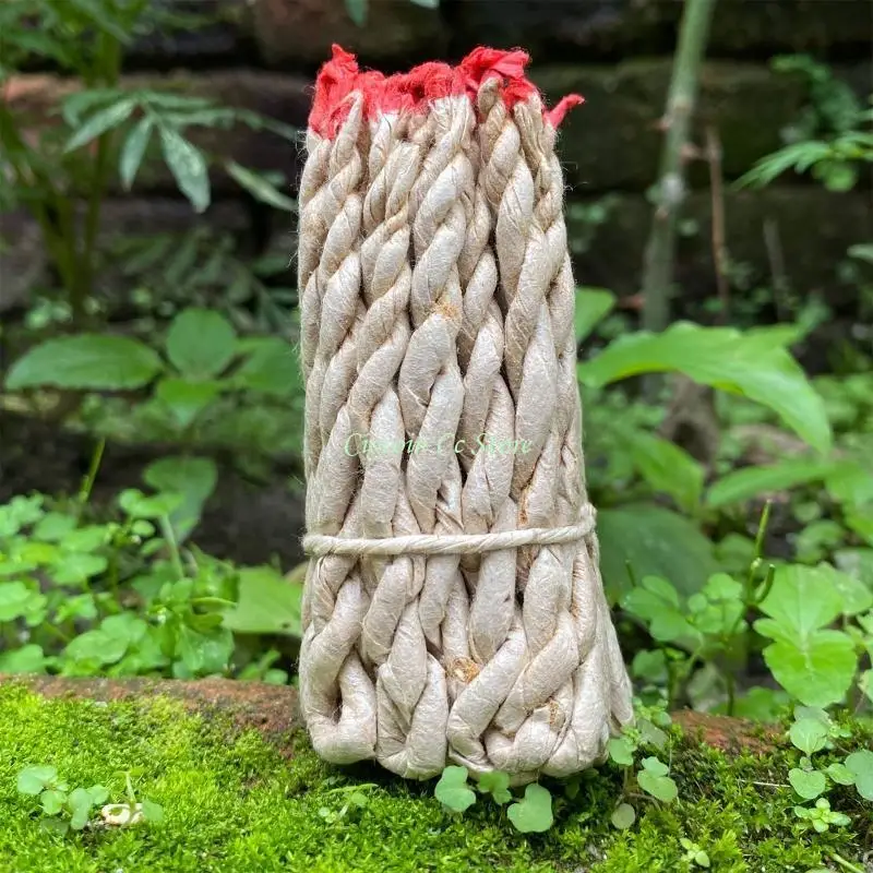 X90F 40 Pieces White Incense Rope Set Nepalese Traditional Smudge Ropes