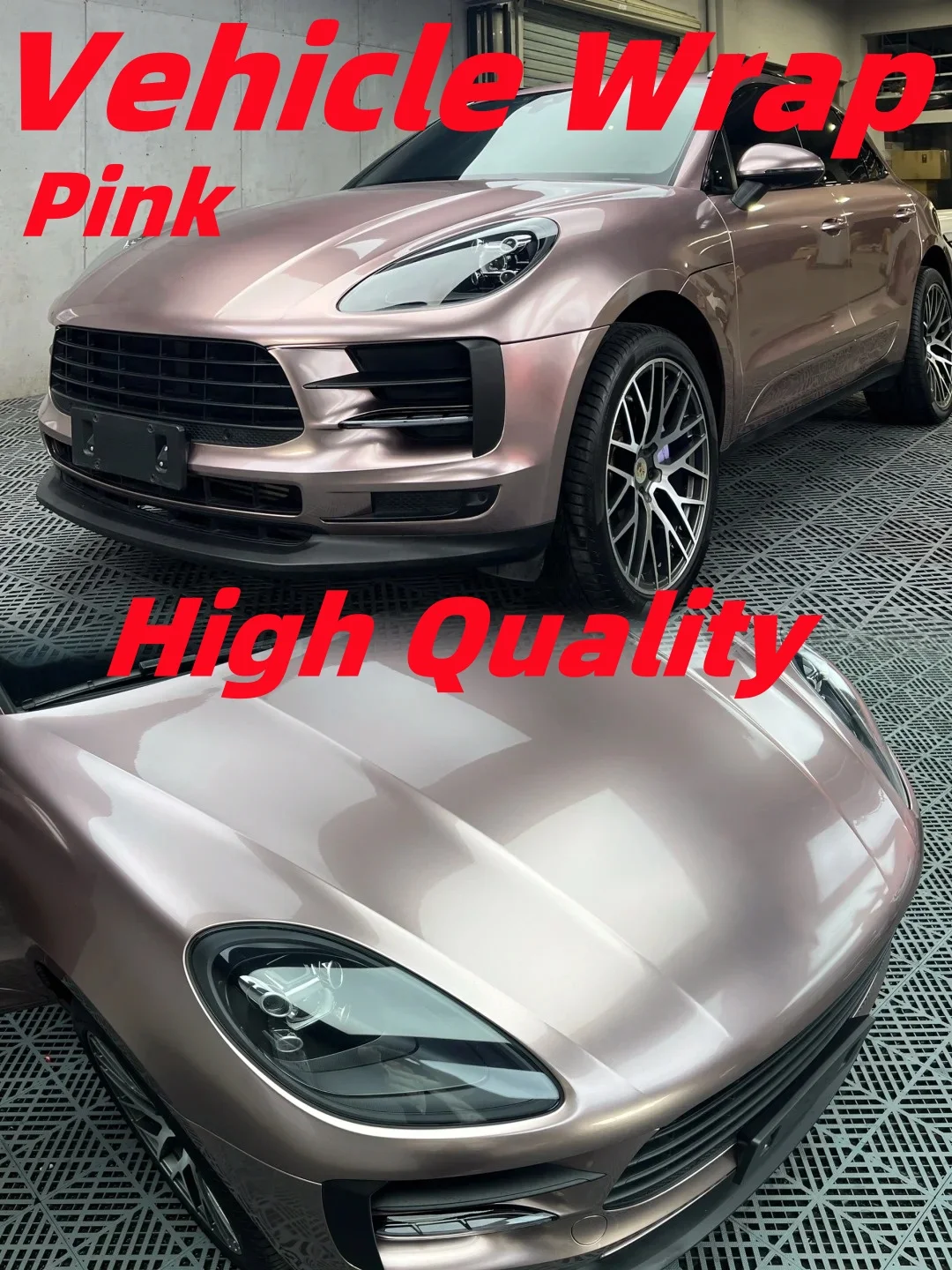 

All Models Highest Quality Vehicle Wrap Pink Porsche PET Car Cover Stickers Covering Film Air Bubble Free Tesla Car Decoration