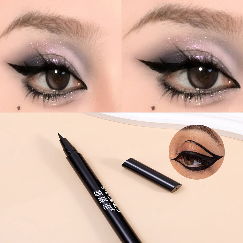 Eyeliner ultra-fin, lisse, gel 256 waterproof, liquide, maquillage, beauté des yeux, cosmétiques