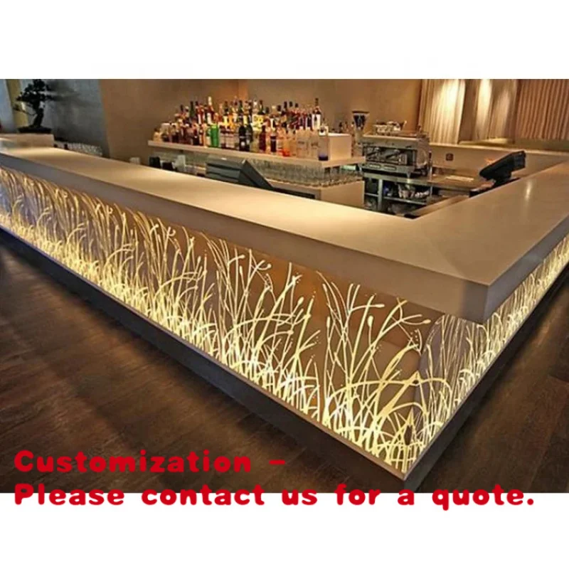 

Customize.Led Luxury Personalized High End Retro Counter Commercial Industrial Music Restaurant Bar Cashier Billiard Cafe Recept