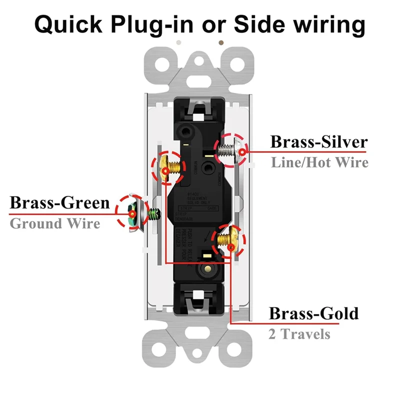 

AEE3-3 Way Light Switch White, 4 Pack Three Way Switch Rocker Switch 15A 120/277V, On/Off Rocker Paddle Interrupter