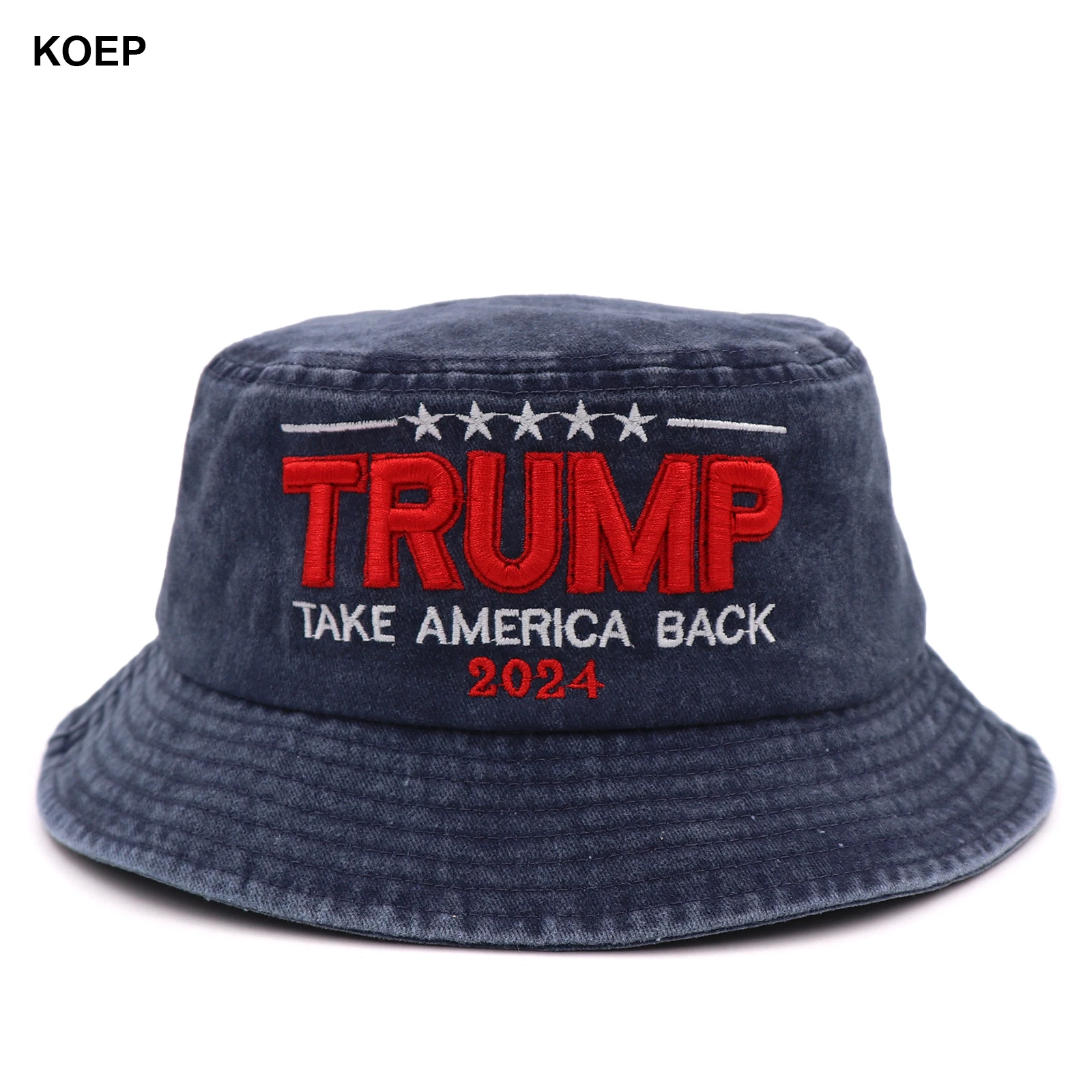 

New MAGA Washed Bucket Hat Trump 2024 Flag Cap Take America Back Donald Trump Unisex Cotton Outdoor Sun Hat