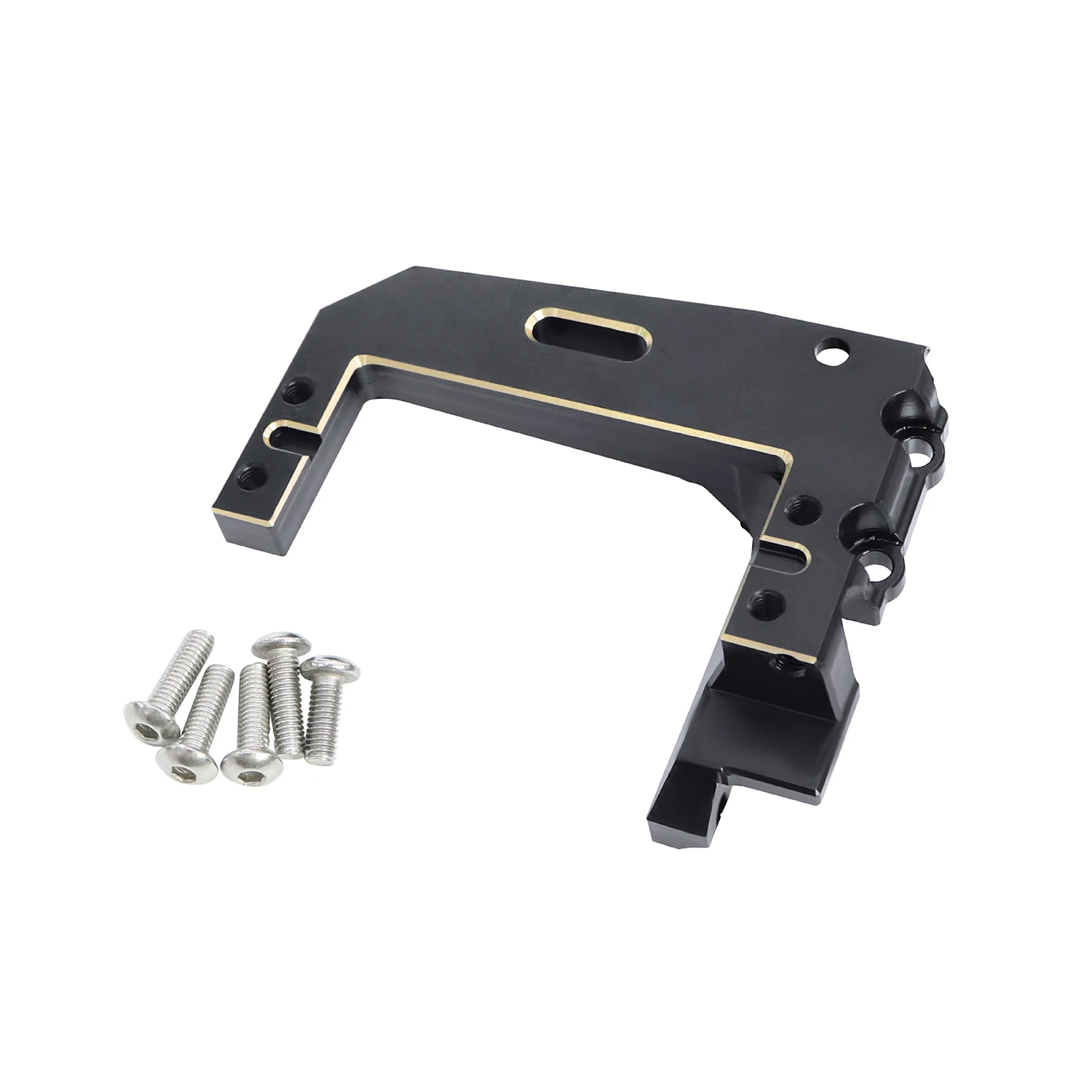 Heavy Duty H10 Brass Servo Mount Servo Bracket For 1/10 RC Crawler Car Vanquish H10 Optic Replace Stock RC Upgrade Part
