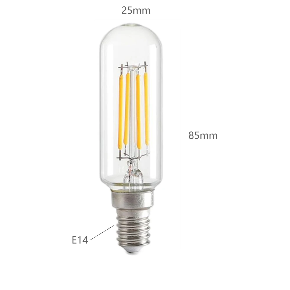 E14 LED Bulb 4W, 220V Cool Warm White Light, Halogen Replacement for Range Hood/Kitchen (40W Equivalent), High Temperature Resis