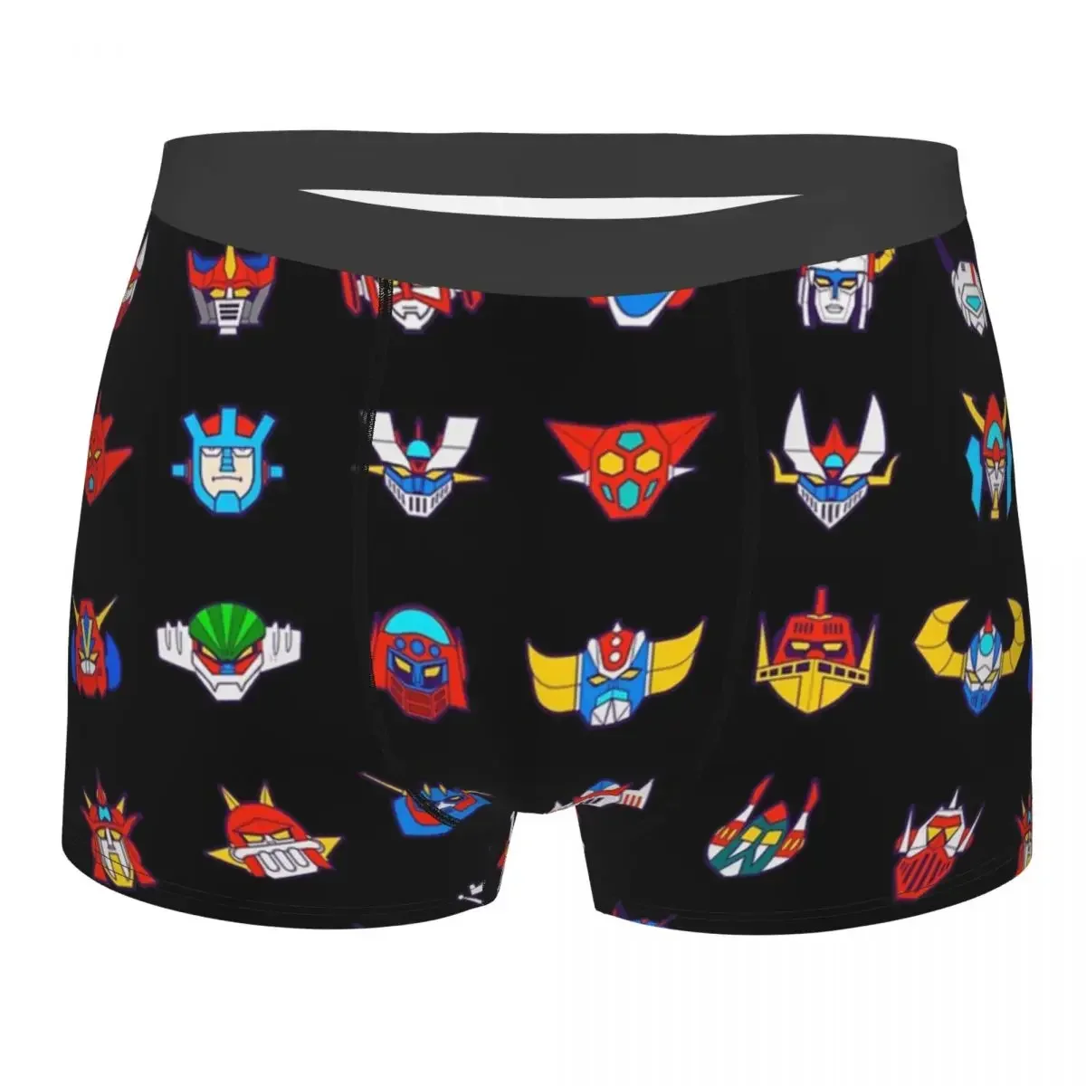 

071b 70s Robots Men Underwear Ufo Grendizer Goldrake Boxer Briefs Shorts Panties Funny Soft Underpants for Male S-XXL