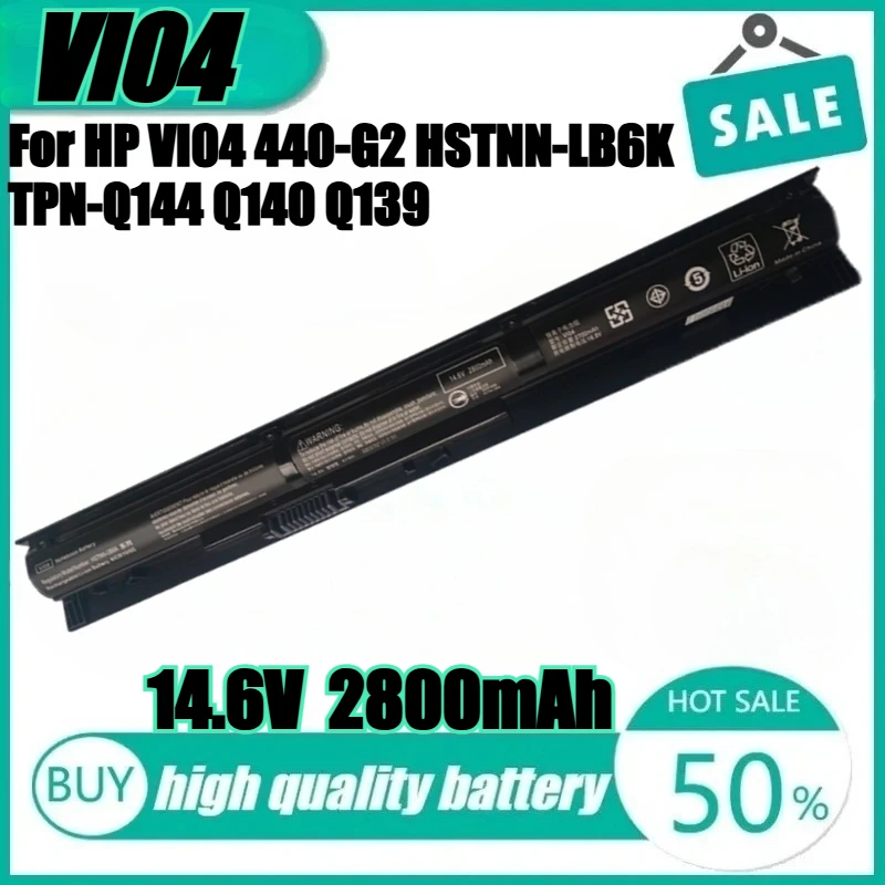 VI04 بطارية الكمبيوتر المحمول ل Hp Envy 14 15 17 ProBook 450 455 440 G2 445 756479-421 HSTNN-DB6I HSTNN-DB6K HSTNN-LB6J HSTNN-LB6K VI04