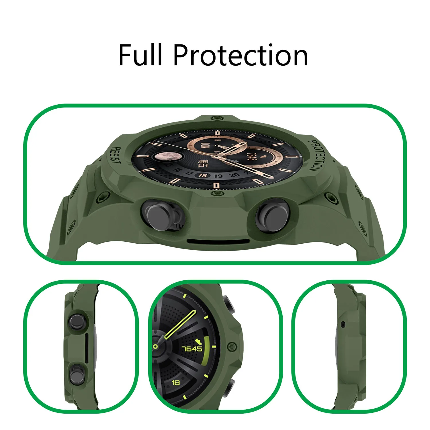 Shockproof Watch Case For Huawei Watch GT3 46MM Band Soft Silicone Wristband Bracelet Cover For Huawei Watch GT2 46MM Strap