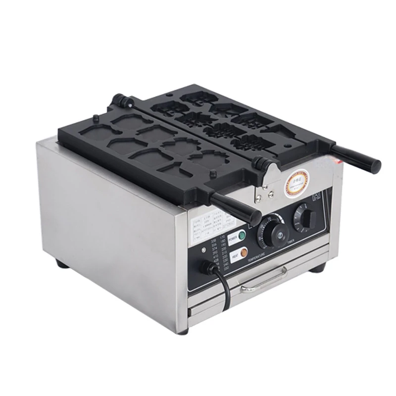 

Text Burning Machine Electric Heating Waffle Machine Commercial Gas Stall Snack Machine Entrepreneurial Equipment One Piece