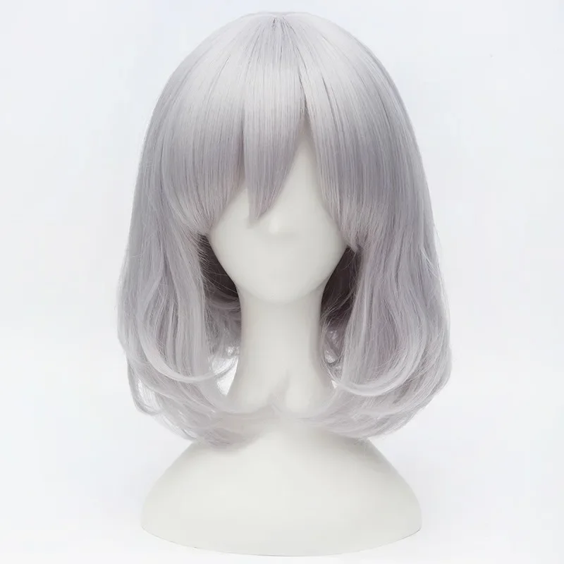 Howl's Moving Castle Sophie Hatter Short Slivery White Heat Resistant Synthetic Hair Cosplay Costume Wig Party