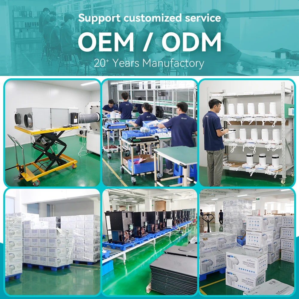 Airwoods OEM ODM Erv Hrv Energy Recovery Ventilation