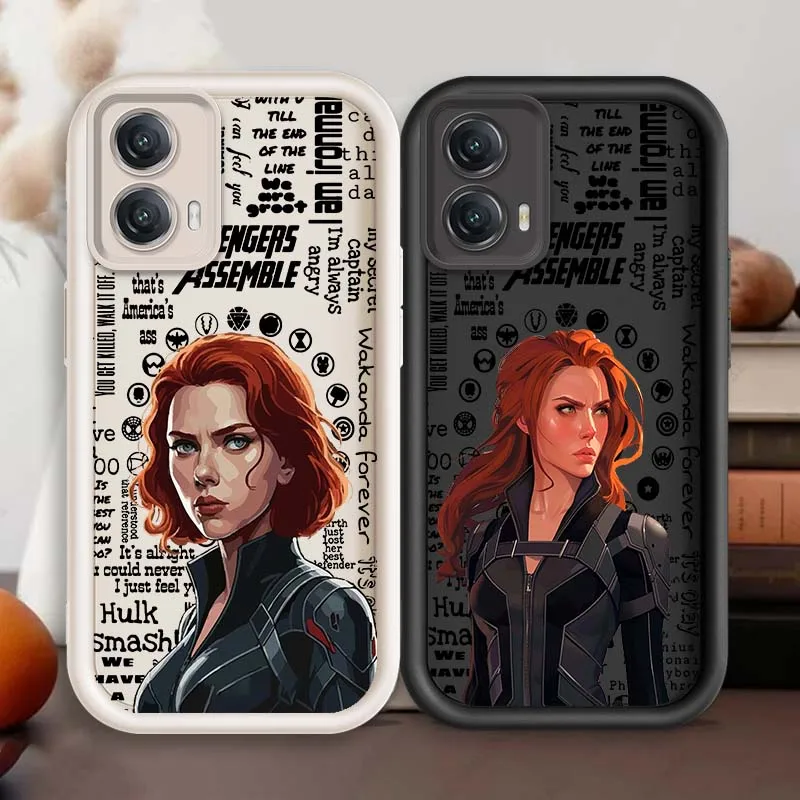 

Marvel Black Widow Anime For Motorola G85 Edge 50 60 G54 G35 E14 G04 G34 G Stylus G54 G13 G32 G14 5G Eye Ladder