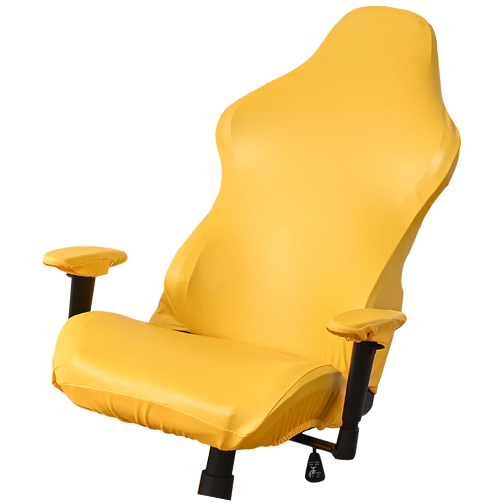 

1Set Computer Gaming Chair Cover Elastic Stretch Protector Zippered Washable Slipcover Armrest Cover Chair Slipcover