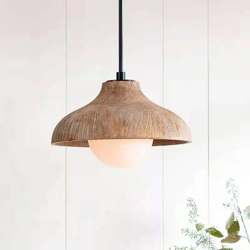 

Creative American Country Simple Wood Art Dining Chandelier French Living Room Dining Corridor Bedroom Clothing Store Bar