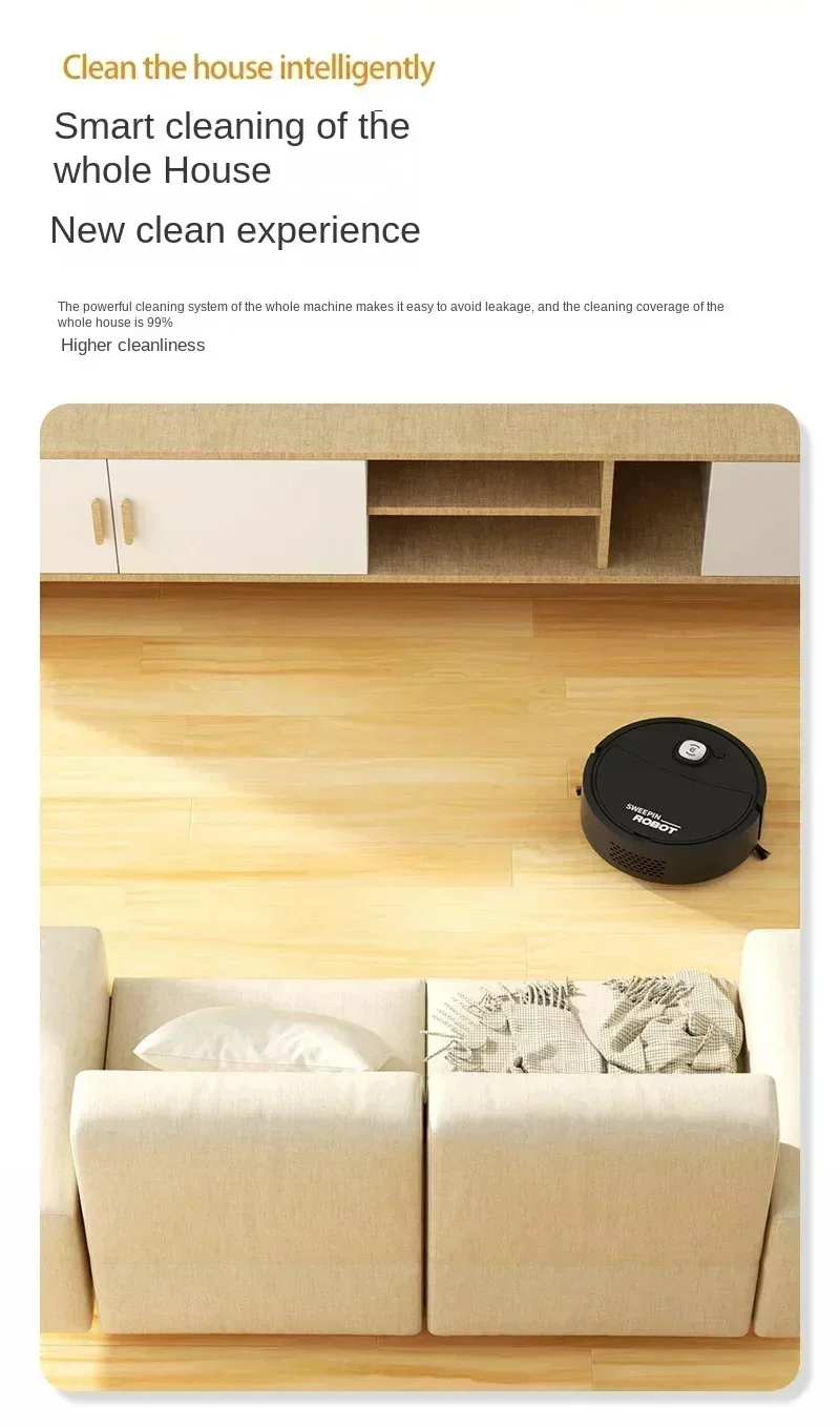 Lenovo Intelligenter Saug- und Wischroboter, USB-aufladbar, Multifunktional, Starke Saugkraft, Wischen, Saugen, 5-in-1 Elektrischer Reiniger – Detail 9