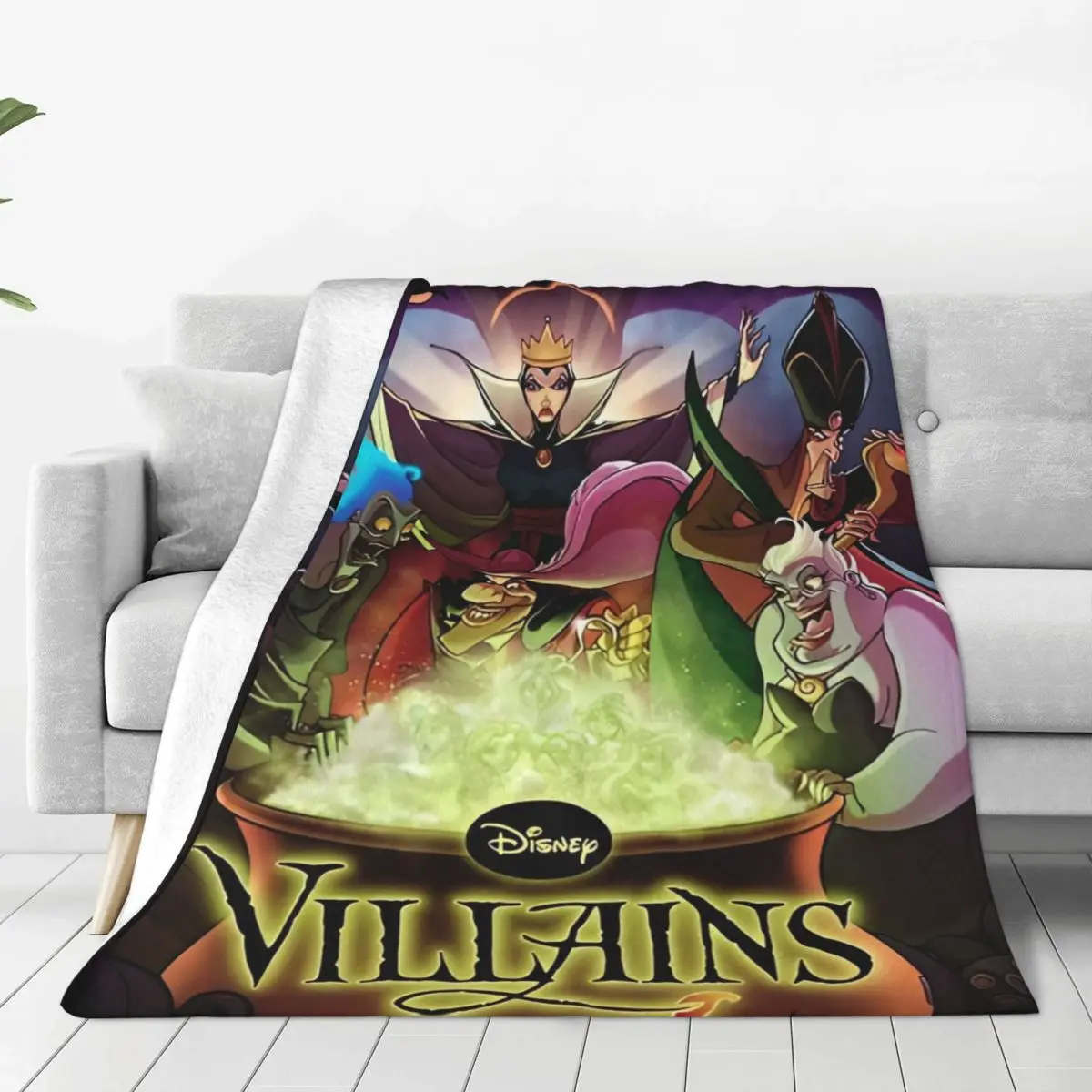 Halloween Villains Cartoon Flannel Blanket Warm Soft Bedding Throws for Outdoor Picnic Funny Bedspread Sofa Bed Cover