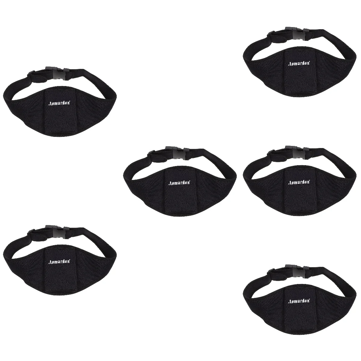 

6pcs 6 Pack Mic Waist Belt Gym for Microphone Bag Pouch Around Holder Body Adjustable