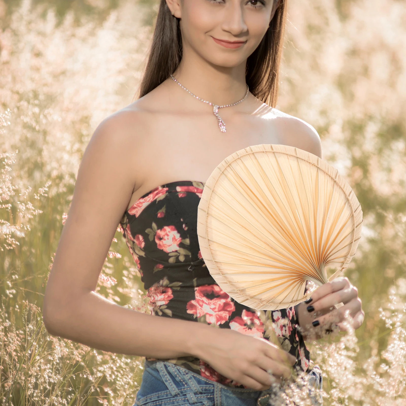 Malerei Fan Hand Handheld Manuelle Fans Hochzeit Handgemachte Bambus Cordless