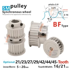 21T 23T 25T 29T 42T 44T 45-tooth K Type HTD 5M Synchronous wheel Bore 4 To 15mm for Width 16/21MM HTD5M Timing Belts gear pulley