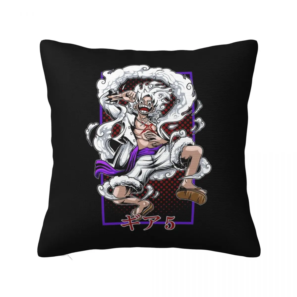 Anime Monkey D Luffy Pillow Cases Cushion Covers Creative Polyester Decorative Pillowcase for Home 45x45cm