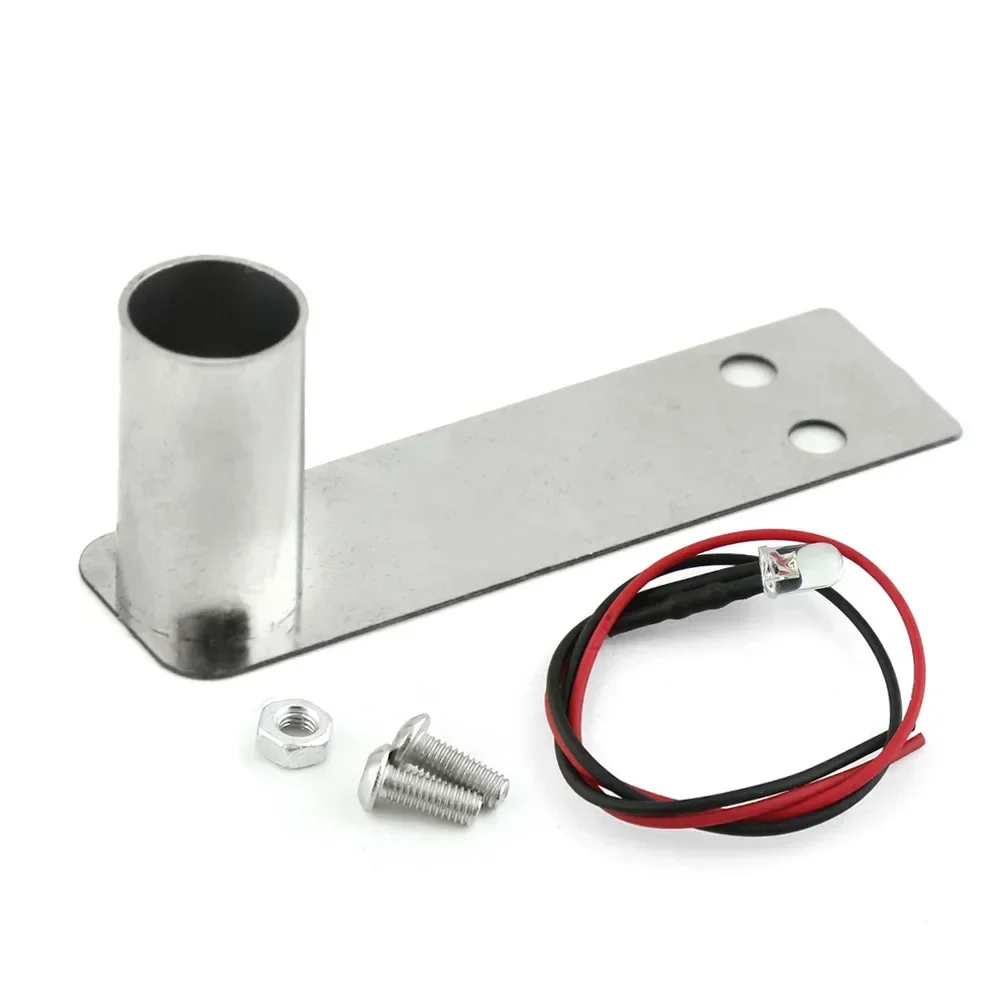 1PCS Stainless Steel RC Car Simulation Exhaust Pipe LED Modified Upgrade Part for 1/10 RC Drift Car Model Accessories