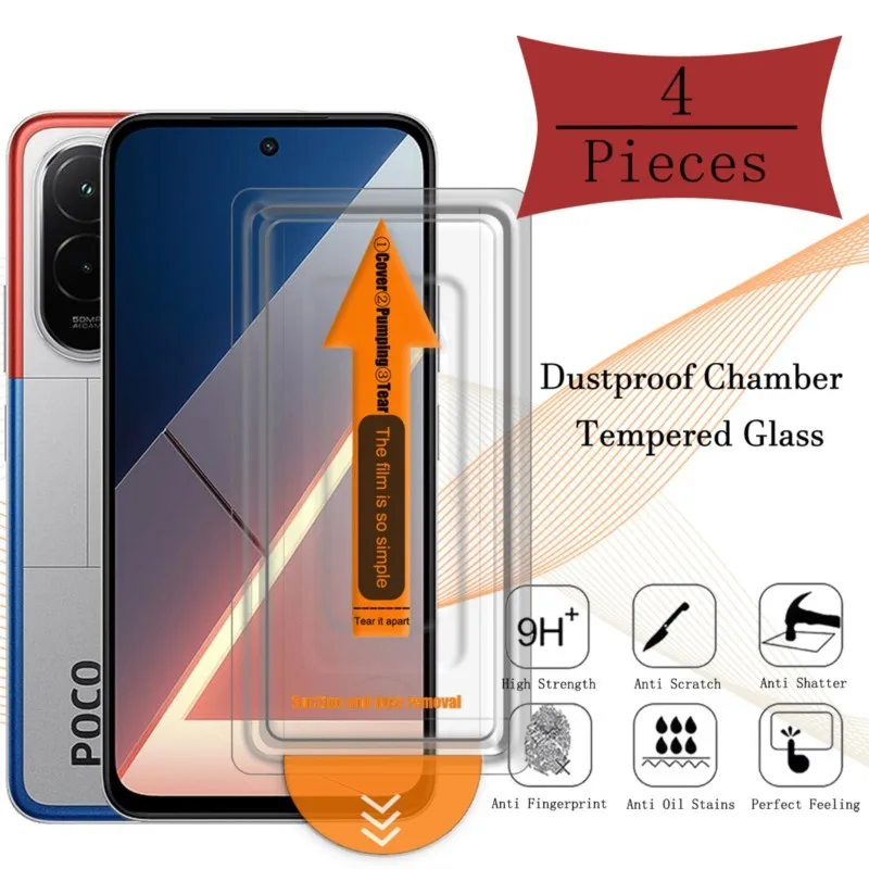 For POCO M7 4G glass For Glass for POCO M7 Plus 5G Screen Protector Tempered Glass Phone Camera Lens Film For POCO M7 M7 Plus 5G
