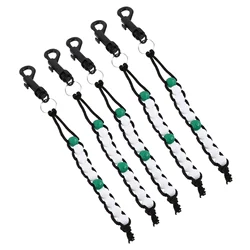 5 Pcs Nylon Woven Golf Hitting Score Counter and Plastic Golf Ball Putter Counter Sports Score Counter Golf Training AIDS