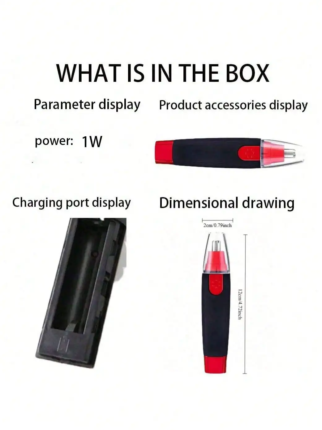 ماكينة تشذيب شعر الأنف والأذن 2026، للرجال من الفولاذ المقاوم للصدأ، مزيل شعر محمول قابل للغسل يدويًا يعمل بالبطارية (بدون بطارية) #5