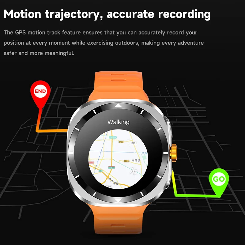 New Watch 7 Ultra GPS Navigation Tips Compass NFC Smart Watch Outdoor Sports Man AMOLED Call Classic Smartwatches Men Waterproof