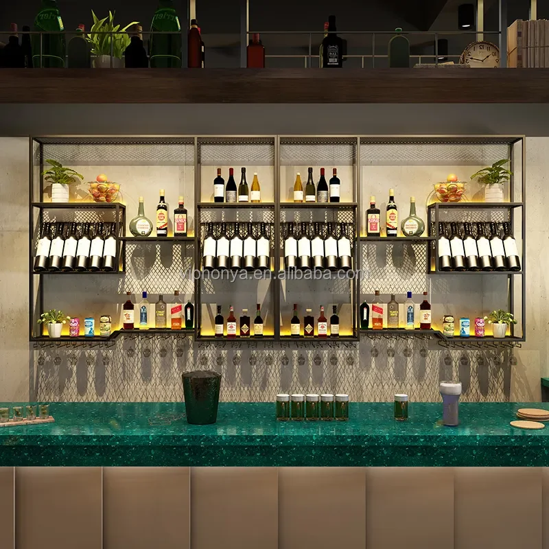 ชั้นวางไวน์สแตนเลสระดับพรีเมียมพร้อมดีไซน์ทันสมัยและความจุขนาดใหญ่