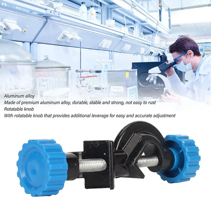 실험실 스탠드 클램프 거치대, 알루미늄 합금 바디, 실험실 스탠드 클램프 거치대 직각 보스헤드 클램프, 5 개