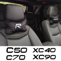 Car Headrest Cover Auto Seat Cover Head Neck Rest Pillow For Volvo 740 850 C30 C40 C50 C70 XC30 XC40 XC60 XC70 XC90 Accessories