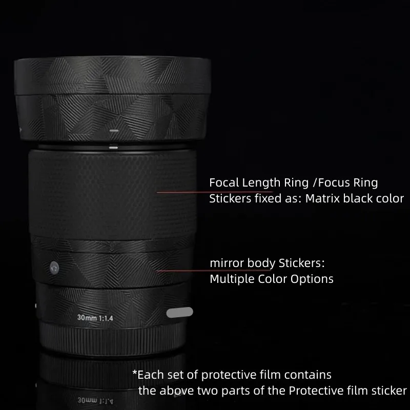 For Sigma 30mm F1.4 DC DN Contemporary For Sony E Mount Decal Skin Vinyl Wrap Film Camera Lens Protective Sticker 30 1.4 F/1.4 C