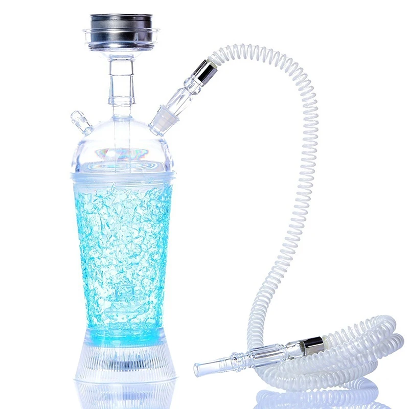 

Hookah Set, Portable Acrylic Shisha Cup Set With LED Light And Shisha Accessories For Better Shisha Hookah Narguile Cachimba