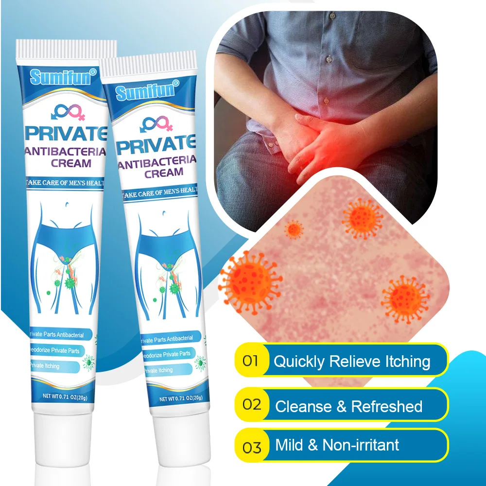 1Pcs Sumifun Genital Antibacterial Cream Man Private Pruritus Dermatitis Treatment Anti Infection Deodorant Vaginal Health Care