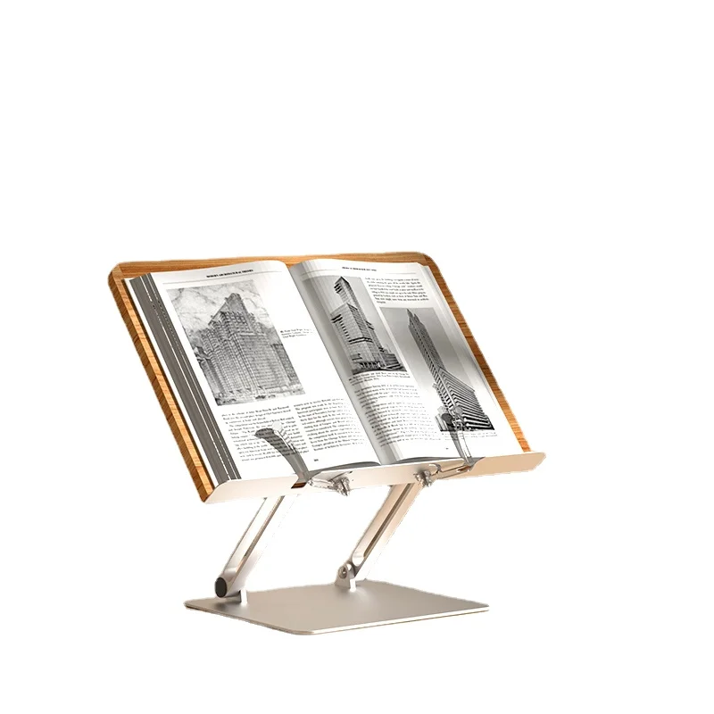 YY Bookshelf Wooden Reading and Postgraduate Entrance Examination Artifact Reading Rack Book Holder Fixed Book Device