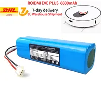 New 14.8V 6800mAh Robot Battery For Xiaomi Viomi S9 ROIDMI EVE PLUS Robotic Vacuum Cleaner