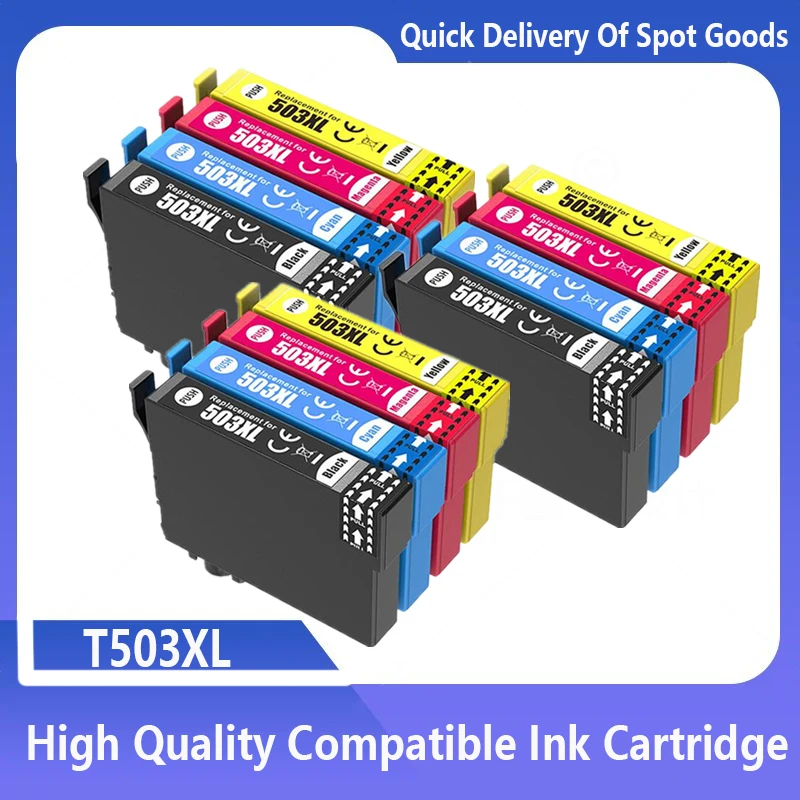 503 503xl compatible Ink Cartridge For Epson T503 T503xl XP-5200 XP-5205 WF-2960DWF WF-2965DWF Printers With Chip