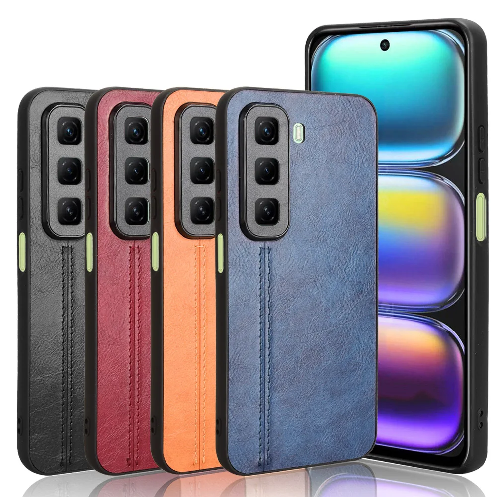 حافظة جلدية PU ممتازة من البلاستيك الصلب المقاوم للصدمات لهاتف انفينيكس هوت 50 5G X6720