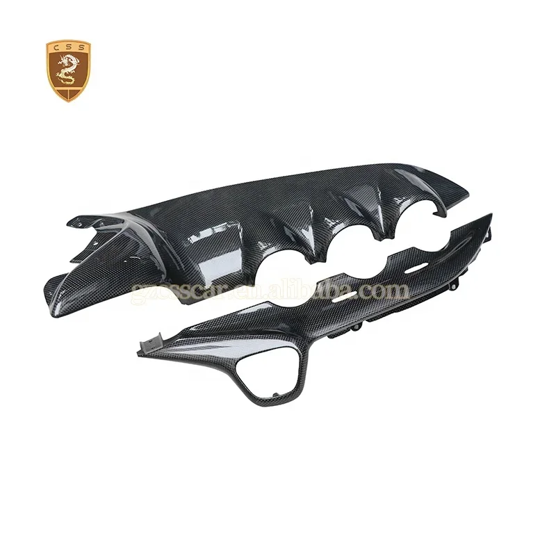 OEM Style Dry Carbon Fiber Interior Decoration Accessories Car Air Conditioner Control Panel Cover Interior for Ferrari F12