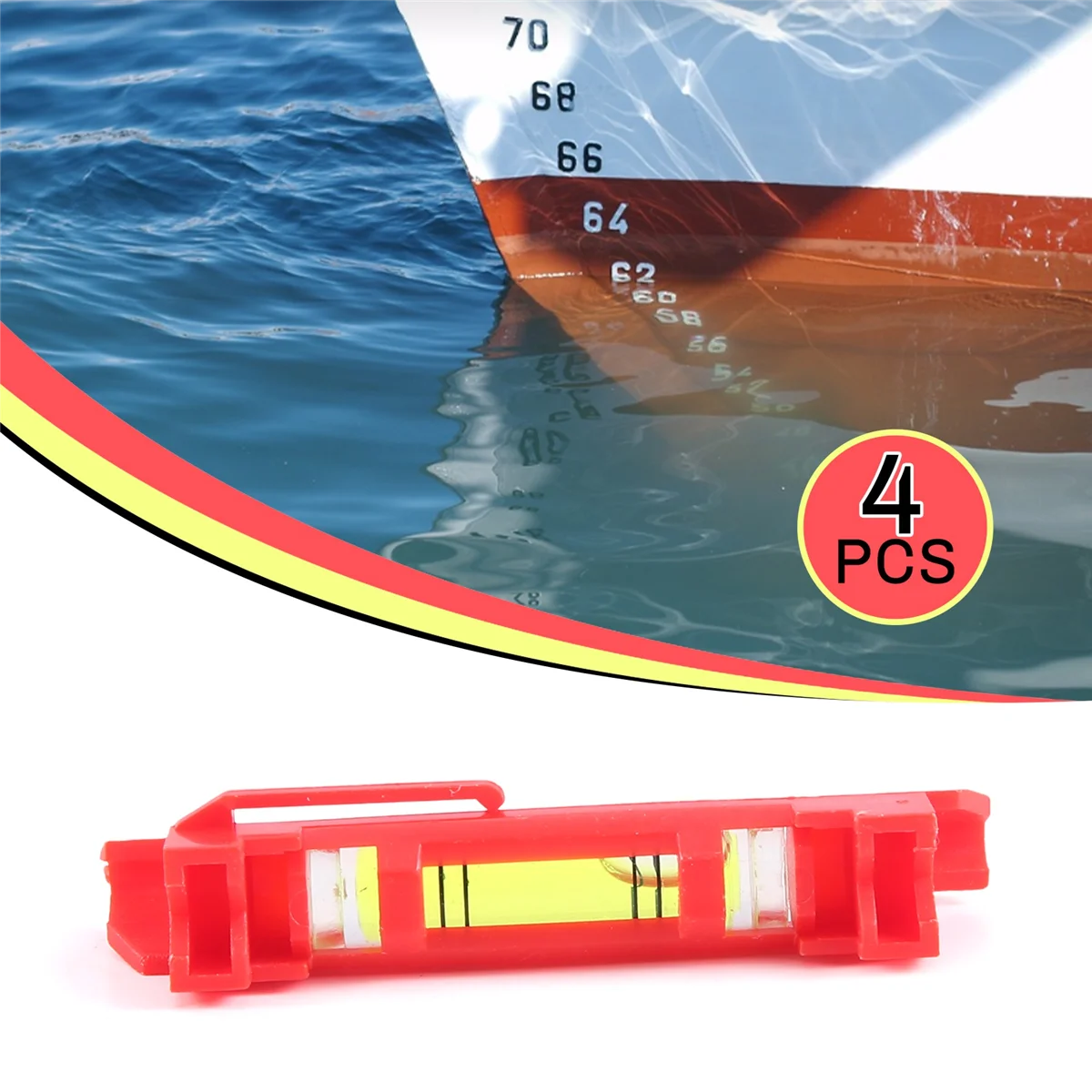 4Pcs String Level Hanging Line for Leveling Surveying, Building Trades, Bricklaying, Etc. (Red)