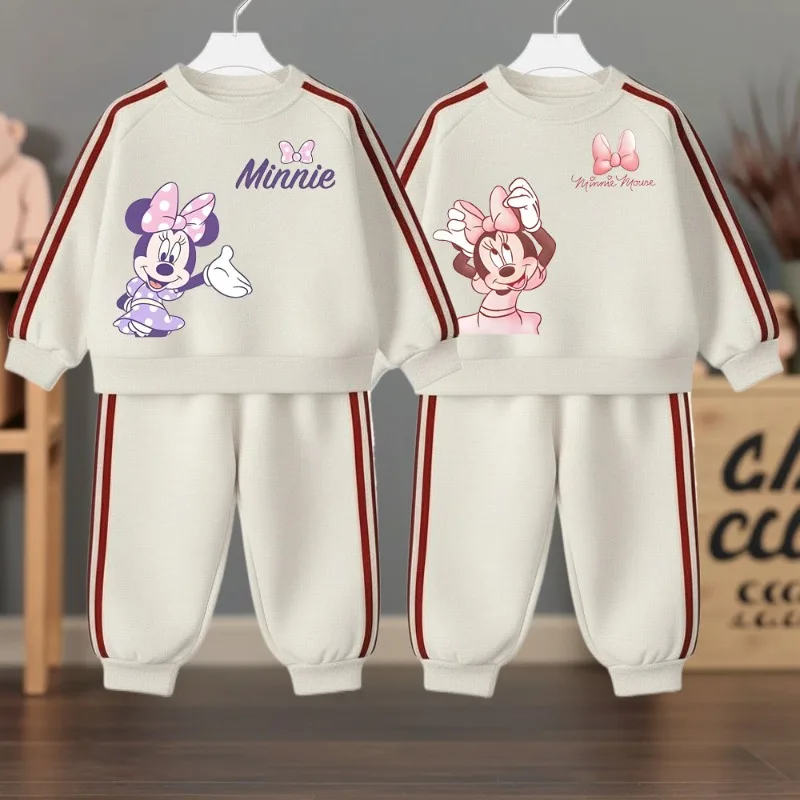 2026 frühling Mädchen Mode O Neck Hoodies und Lange Hose Zwei Stück Kinder Casual Trainingsanzug Kind Elastische Taille Sport Hosen Sets
